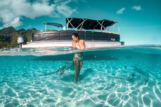 3-Hour Snorkeling Tour - A small-group luxury pontoon for Moorea lagoon time