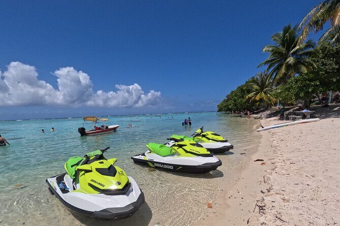 3H Adventure in JET SKI Snorkeling and Tahaa Lagoon - Black-tip Sharks Encounter: controlled, supervised, and not for panic