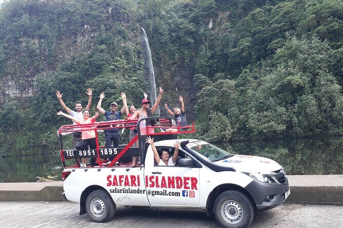 Crossing Island of Tahiti 4x4 Mountain, Waterfall, River, Basins - The real experience: open-air 4x4 into Tahiti’s volcanic heart