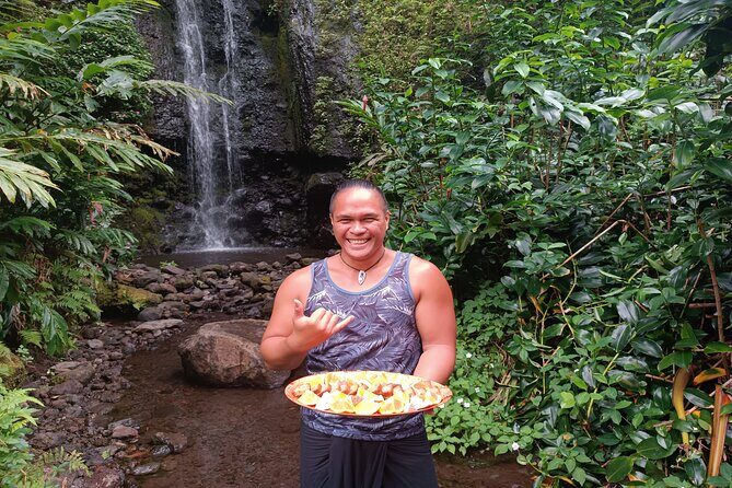 Découvrez le Mana durant la traversée de Tahiti en 4x4 Safari - Fruit tasting, cold drinks, and the lunch plan you control