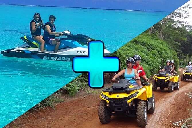 Grand Magic Combo Jetski 3h00 + Quad 3h30 - The 3-hour jet ski ride: how it feels on Moorea’s coastline