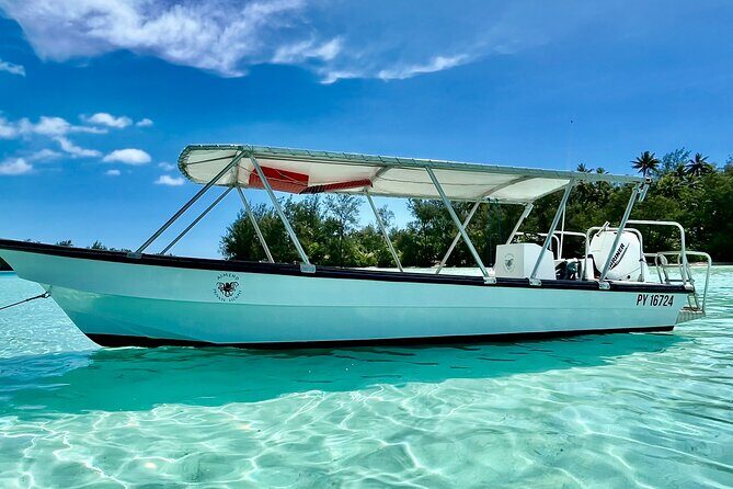 Half Day / Private Lagoon Adventure in Mo'orea - Mo’orea Lagoon Views From a Fully Covered 28-Foot Boat
