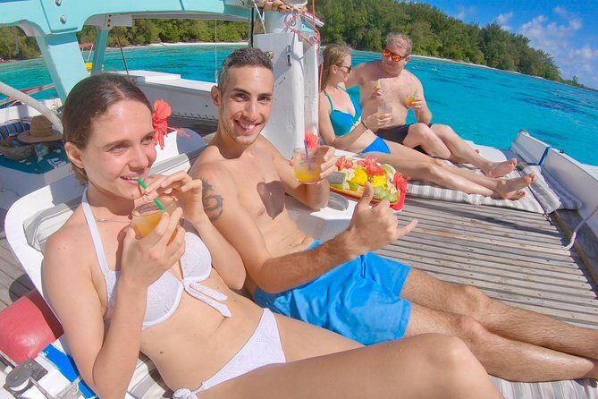 Half Day Tour : Moorea Snorkeling & Sailing on a Catamaran named Taboo - Moorea Lagoon Days Feel Effortless on Taboo