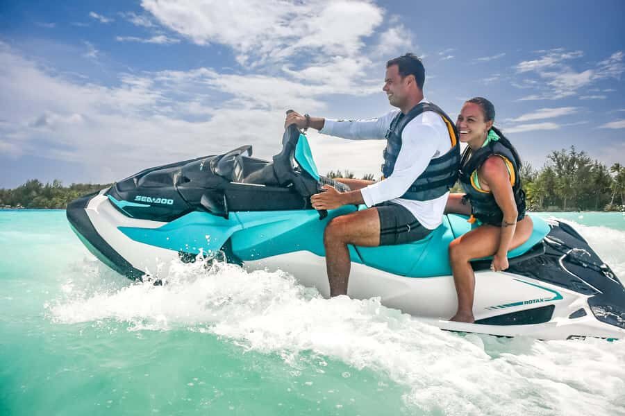 Jet Ski Around Bora Bora - Speed Through Paradise - Motu snack + swim: the best kind of break