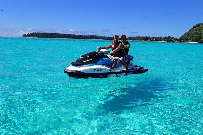 Jet-Ski Découverte 1H00 Jet Ski excursion to Moorea (Single or two-seater) - Stingrays and Black Tip Sharks: The Swimming Stop You’ll Remember