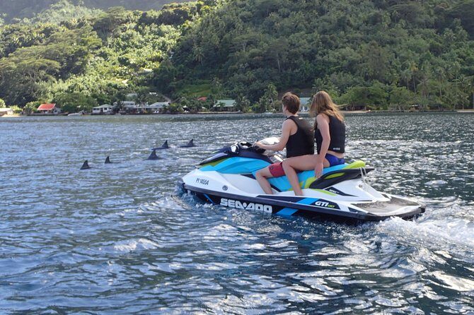 Jet-ski excursion 3 hrs Jet ski excursion to Moorea (single or two-seater) - Stingrays and blacktip sharks: what the final swim is really like