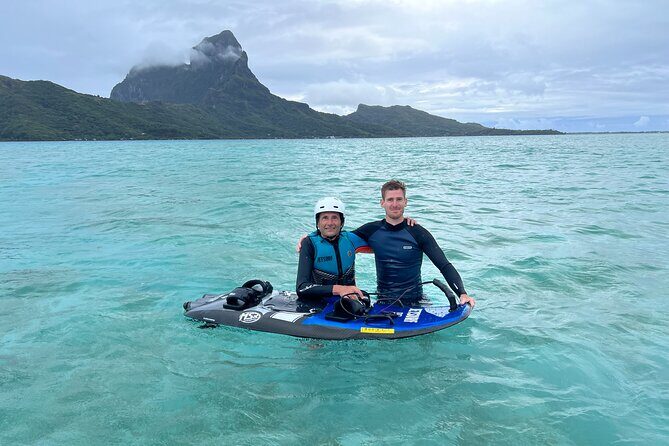 JetSurf Private Riding Lessons in Bora Bora - Boat comfort for non-riders (and for tired riders)