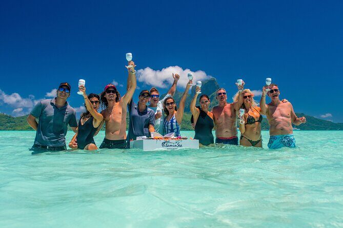 LUXURY Catamaran Bora Bora : Sailing, Snorkeling & Floating Bar - What you’re paying for: value at $327.95 per person