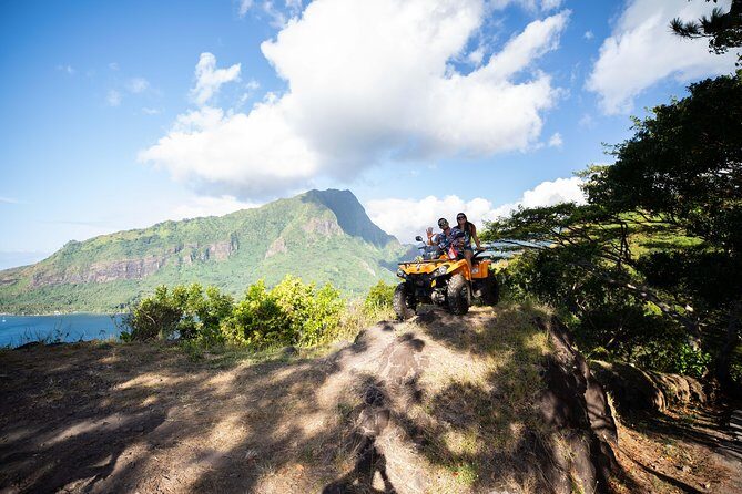 Moorea Explorer Atv Quad Tour - Belvedere Lookout: two bays, Mount Rotui, and a quick photo window