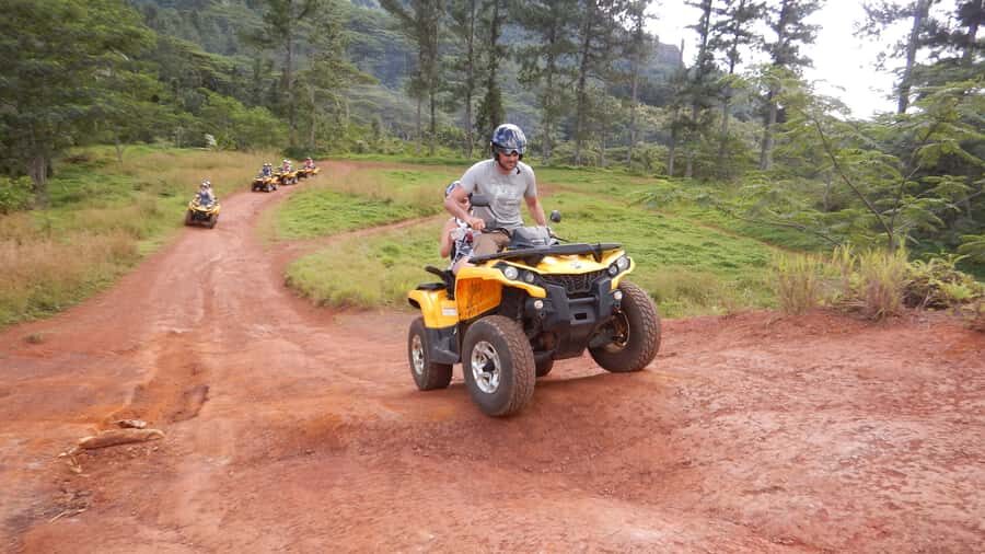 Mo'orea: Guided ATV Nature Tour - Returning through tracks and fields: the last set of north-coast views