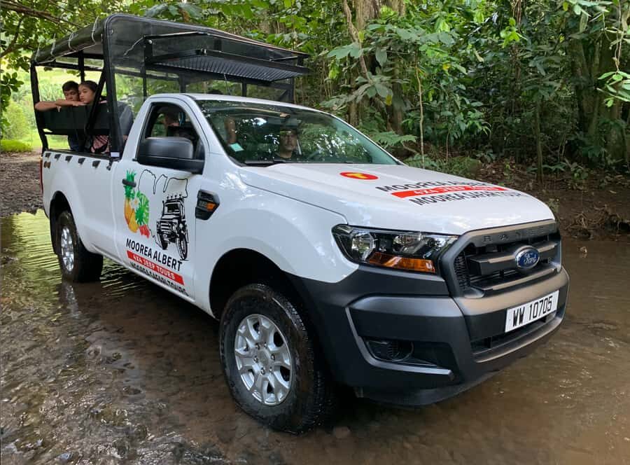 Moorea: Half-Day Open-Air 4WD Safari with Hotel Transfers - Belvedere Lookout: the Mount Rotui framing you came for