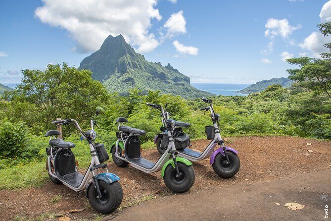 Moorea tour in electric citycoco (in autonomy) - Pickup at PK 28 and the easy start of the day