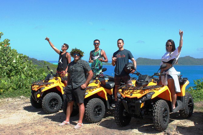 NEW!!! ATV TOURS with a local tour guide from Bora Bora - From Vaitape to Amanahune Plateau: your first hit of lagoon color