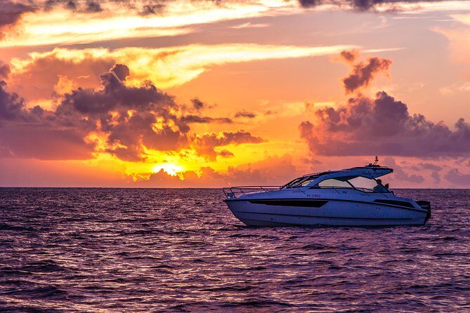 Private Bora Bora Sunset Cruise - The boat setup: panoramic sunroof, space to breathe, and easy comfort