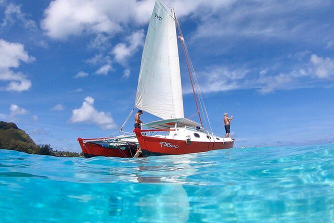 PRIVATE Half Day Tour : Moorea Snorkeling & Sailing on a Catamaran named Taboo - Taboo on Moorea: from pickup to stepping onto the catamaran