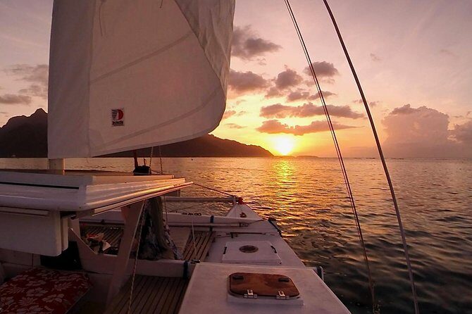 PRIVATE Sunset Cruise : Moorea Sailing on a Catamaran named Taboo - Comfort in Wind and Rain: When You Might Feel It