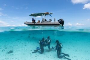 Romantic dive in the lagoon of Bora Bora. Private instructor on a shared boat - Private instructor on a shared boat: the best of both worlds