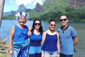 Scenic Shopping Tour from cruise ship - Stop 1: Belvedere Lookout, caldera views that set the tone