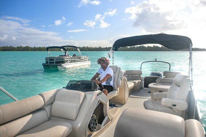 Toa Boat Bora Bora Private Lagoon tour On Majestic Pontoon Boat - The Marine Life Part: Rays, Fish, Sharks, and Coral Gardens