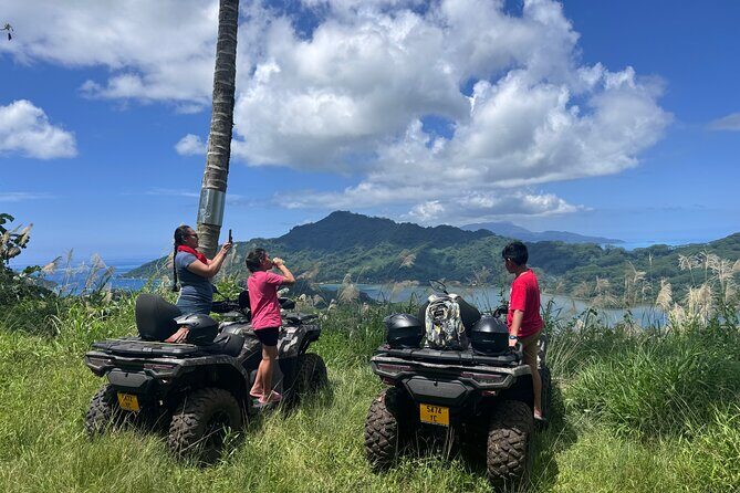Trip to the heart of Tahaa Safari Mountains in Quad / ATV - Vanilla fields and river-source country: the first big taste of Tahaa